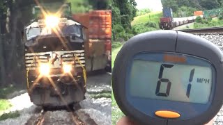 61 MPH NS 282 (ACC Duo) Flying above track speed thru Suwanee, GA! 7/10/2024