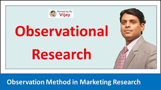 Observational Research I Observation Method in Marketing Research I #Shorts I Dr Vijay Prakash Anand