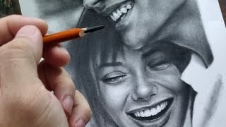 Charcoal Shading/ Drawing! How to Draw Realistic Pencil Portraits- LIVE