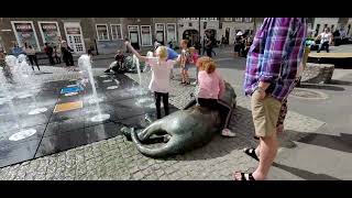 Poland Gdansk Four Quarters Fountain (Fontanna Czterech Kwartalow)