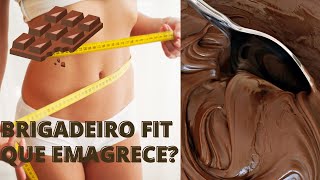 Como fazer brigadeiro fit que não engorda/ sem açúcar/ benefícios do chocolate