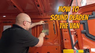 How to install the sound deadening in our self build camper van Episode 3