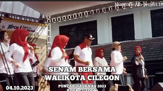 SENAM BERSAMA WALIKOTA CILEGON PUNCAK PERINGATAN HAORNAS KOTA CILEGON