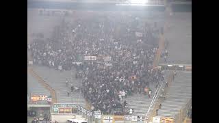 Roma - Real Madrid 2007/2008 champions league - ultras Real in trasferta - panoramica settore ospiti