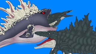 MOSAZILLA !! Mosasaurus VS Whale Bloop VS Mosazilla