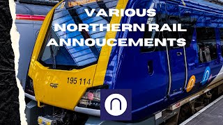 Northern Rail Station Annoucements