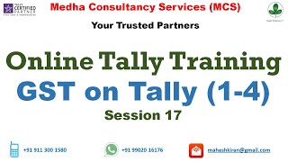 Session 17 - GST on Tally / Tally.ERP (1-4)