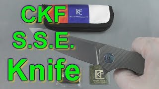 CKF S.S.E. Knife Review - Another great Knife from Custom Knife Factory.