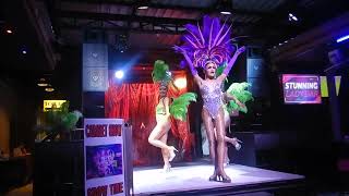 A feather Festooned Opener at the Stunning Ladyboy Show, Patong, Phuket@Thailand Video Clips