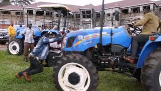 Farmers in Bunyoro get tractors to improve farming