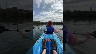 How does a blind person kayak on Ladybird Lake?