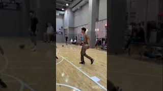 BASKETBALL COLE ANTHONY GOES 1 ON 1 WITH CARMELO ANTHONY'S SON KIYAN #shorts