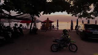 Naik mini trail sembari Sunset di Pantai Bandengan