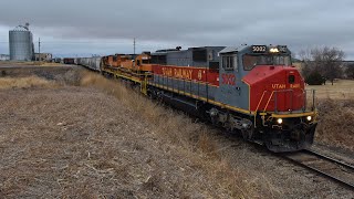 Utah Railway MK5000C's On The KYLE In Phillipsburg, KS! 1/7/21