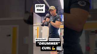 Biceps? STOP 🛑 Drummer Curls Are Better ✅#drummer #fitness #drums