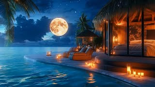 Whispers of the Ocean ASMR 🌙 Night Serenity and Beach Waves for Meditation Bliss - Heals the Mind