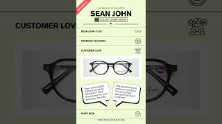 Designer Eyewear Revolution: $285 Sean John Glasses for $85! | Luxury for Less | ModaFrames