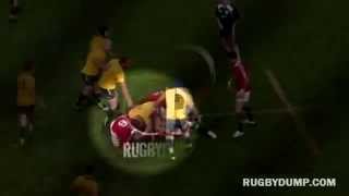 Lions vs Australia. James Horwill stamp on Alun Wyn Jones [HD]