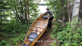 How to Portage a Canoe (even if you're a smaller person)