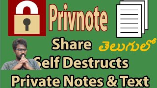 Useful Website: PRIVNOTE Send Self Deleted/Destructive Messages or Passwords with Friends.