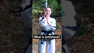 What is a knifehand strike? #martialarts #taekwondo