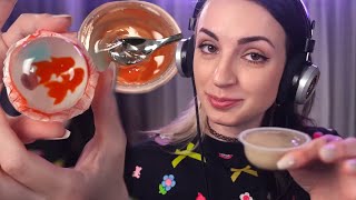 I tried unique Japanese Desserts 🍮 ASMR