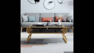 Modern Marble Metal Based Table With Shelf Metal Frame... For More Details do WhatsApp on 9084513569