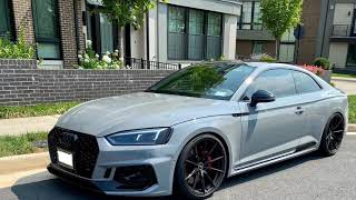 2019 RS5 Coupe Vertini RFS 1.1 20x10.5 Wheels HR VTF Suspension