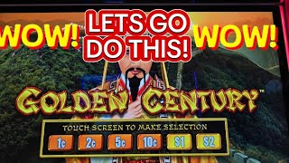 Spectacular! GOLDEN CENTURY SLOT MACHINE LETS GO DO THIS! #slots #casino #slotmachine #jackpot