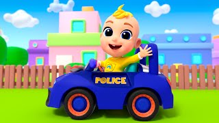 Wheels On The Police Car | Nursery Rhymes & Kids Songs | TinyTots