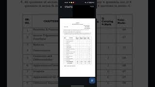 PSEB CLASS 12TH MATHEMATICS STRUCTURE OF QUESTION PAPER 2024-25