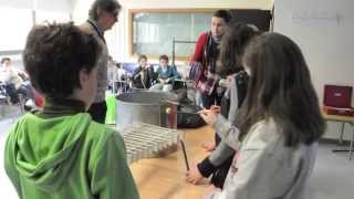 Practicas de Música con alumnos primaria en la Facultad de Educación de Cuenca