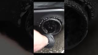 Dodge Challenger Exhaust cleaning #carclean #satisfyingvideo #carcare #carlover #luxurycars