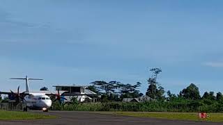 Landing WINGS AIR 🔴 Bandara Ruteng Frans Sales Lega Manggarai, NTT