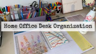 Home Office Desk Organization | Erin Condren Organizer Caddy and Writing Tools