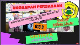 KESAN/PERASAAN Mahasiswa PPG DALJAB KATEGORI 1 PGSD KLS 013B UNIVERSITAS SULTAN AGENG TIRTAYASA 2022