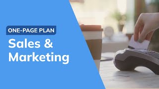 Sales and Marketing Projections with the One-Page Plan | Part 3