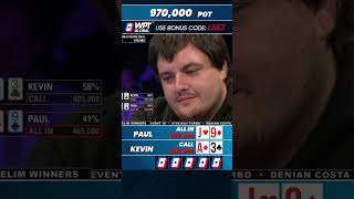 Pre-Flop Drama: Paul Goes All-In, But Is It a Blunder? #shorts