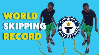 Teenager breaks World Skipping Record! | Guinness World Records