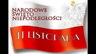 Część artystyczna z okazji Święta Niepodległości w wykonaniu uczniów kl. V