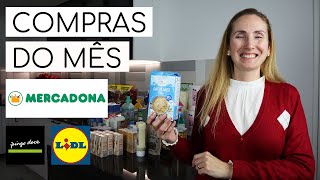 Compras de Supermercado do Mês de Março - Mercadona + Pingo Doce + Lidl