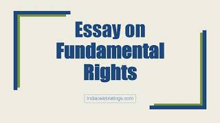 Essay on Fundamental Rights