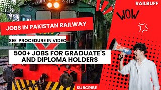 Jobs in Pakistan RailwayslApply procedure explained | پاکستان ریلوے میں سیٹوں کی بارش