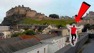 Rooftop Unicycling: Edinburgh