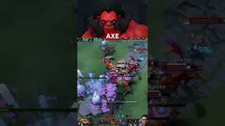 Crazy Play AXE Defense and RAMPAGE !! #dota2 #dota2short #shotrs