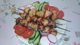 Шашлычки куриные в духовке.