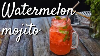 Watermelon mojito- Quick and easy with club soda!