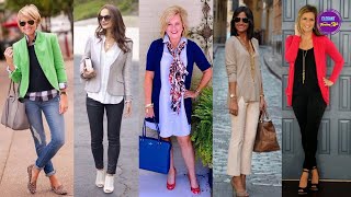 Business Casual for Women Over 40 | Fashionable Office Attire for Women Over 50