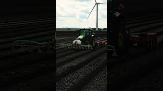 Potato planting with John Deere and Grimme #farming #agriculture