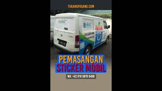 Jasa Pemasangan Sticker dan Produksi In-House.